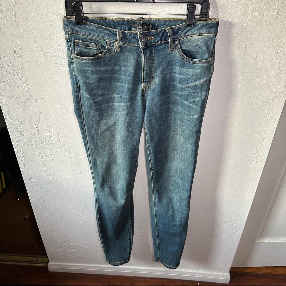 PrAna Jeans Womens Size 8/29 Blue Dark Wash London Skinny Leg Fit Small